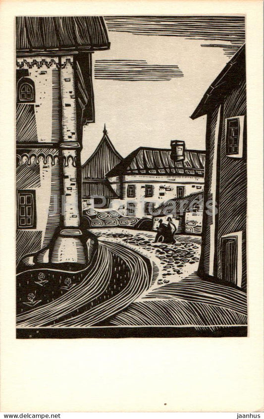 Solovki - tailor and trunk chambers of the monastery - graphics by V. Presnyakov - 1969 - Russia USSR - unused - JH Postcards