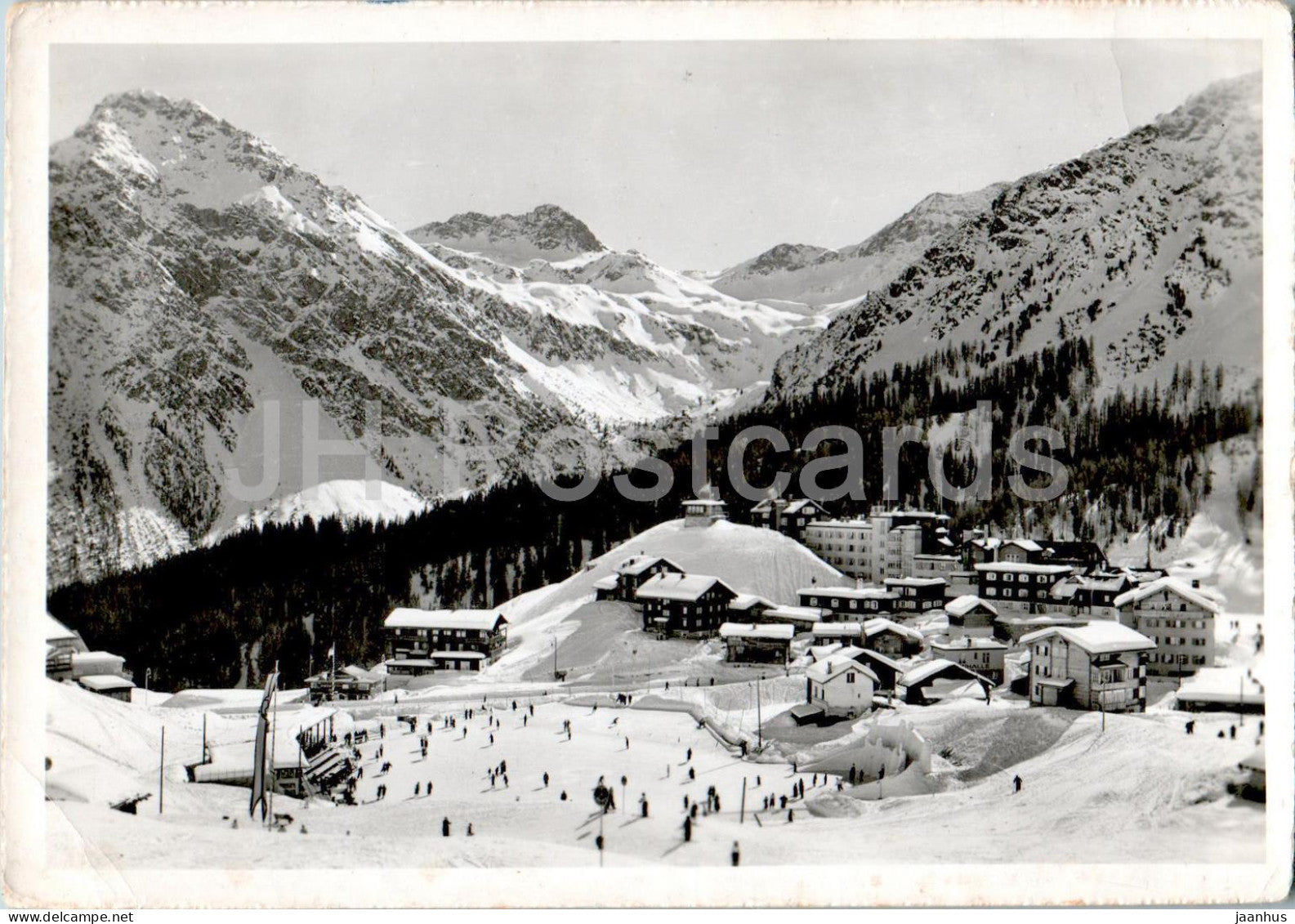Arosa Kulm mit Eisbahn - 793 - old postcard - Switzerland - used - JH Postcards