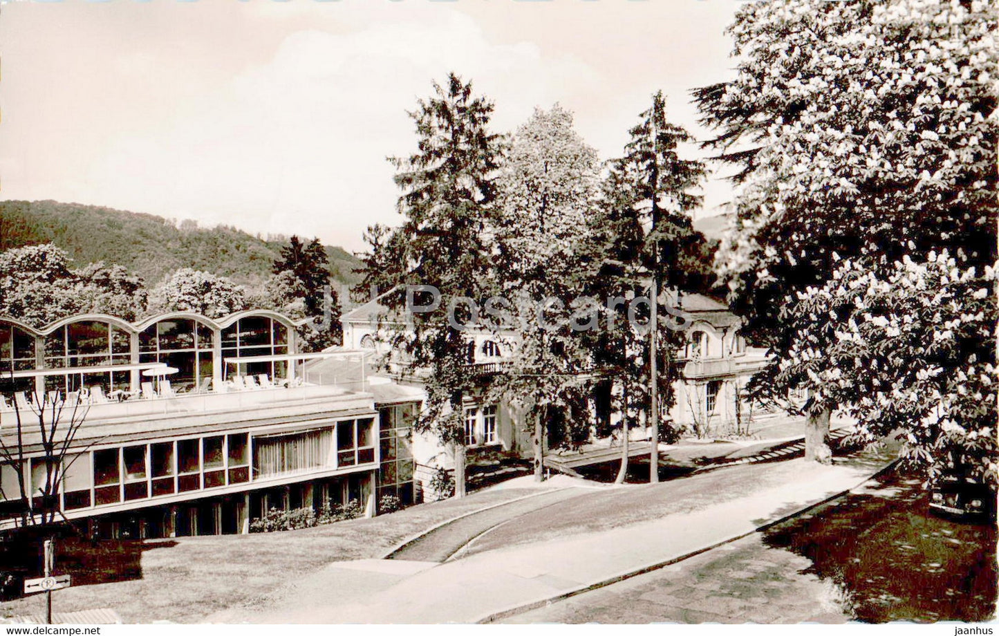 Thermalkurort Badenweiler - Markgrafenbad - old postcard - 1958 - Germany - used - JH Postcards