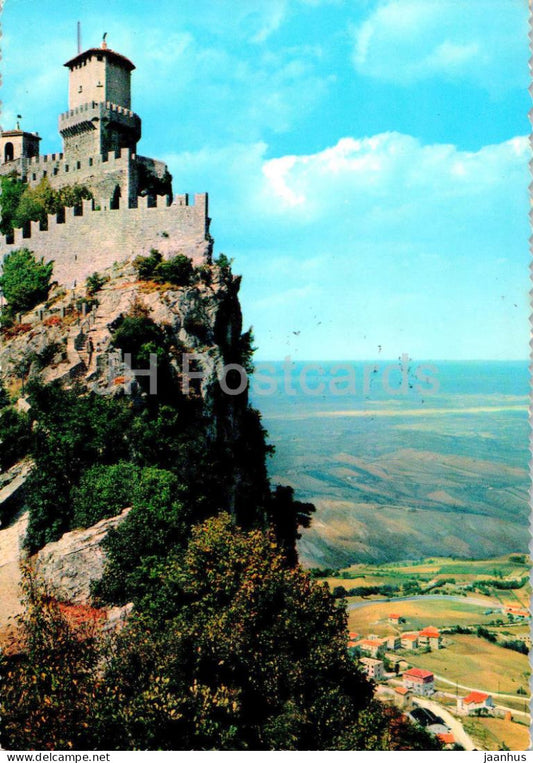 La Rocca e panorama - The Fortress and panorama - 2239 - San Marino - used - JH Postcards
