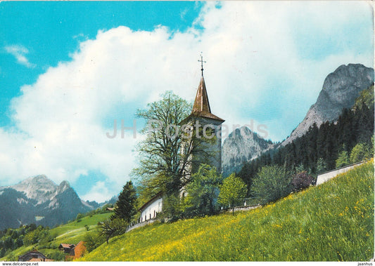Les beaux paysages Suisses - church - 1965 - Switzerland - used - JH Postcards