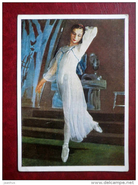russian ballerina Ekaterina Maximova in Stone Flower - ballet - 1964 - Russia USSR - unused - JH Postcards