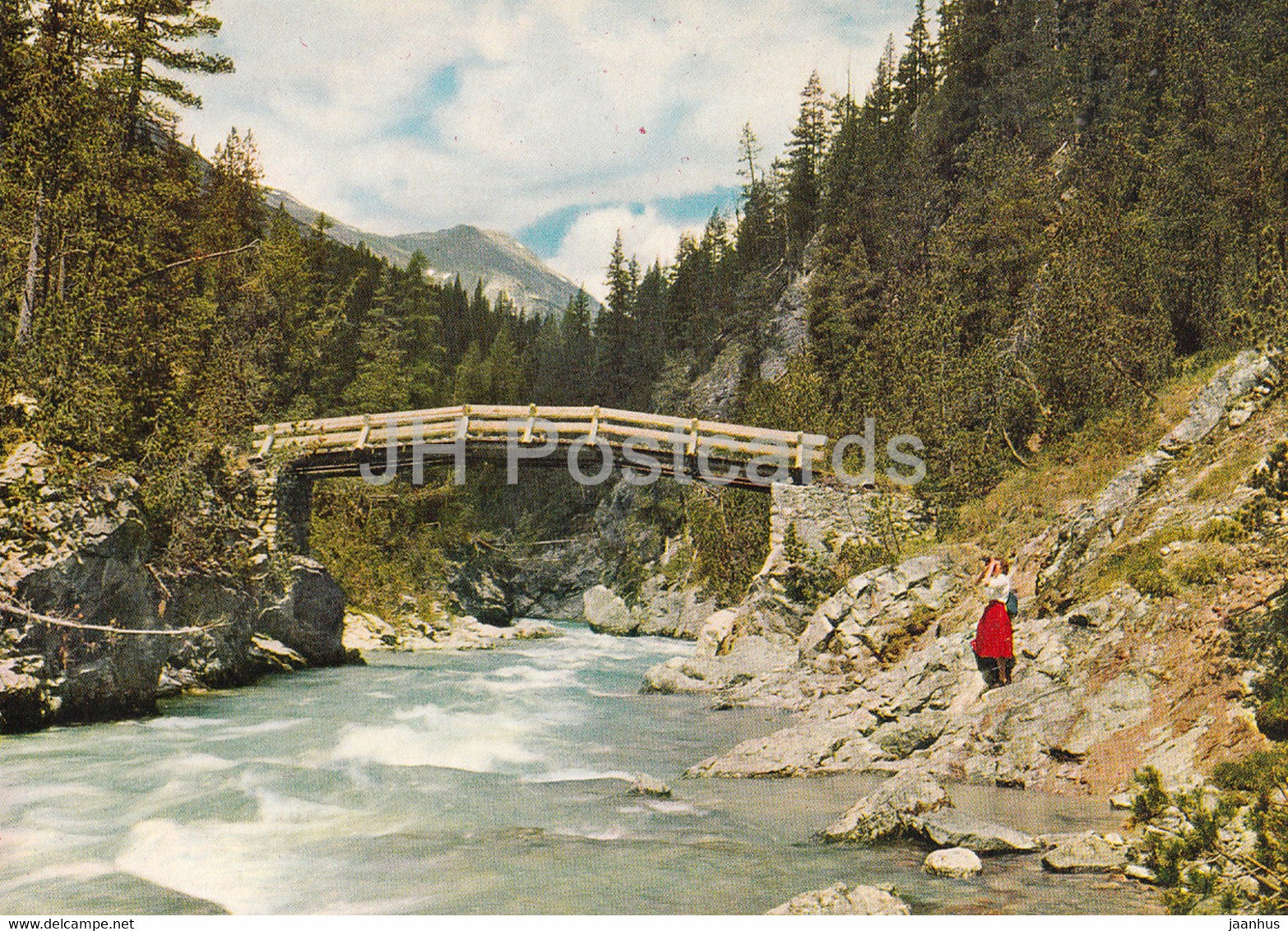 Im Nationalpark bei Punt Periv - Spol - Switzerland - unused - JH Postcards