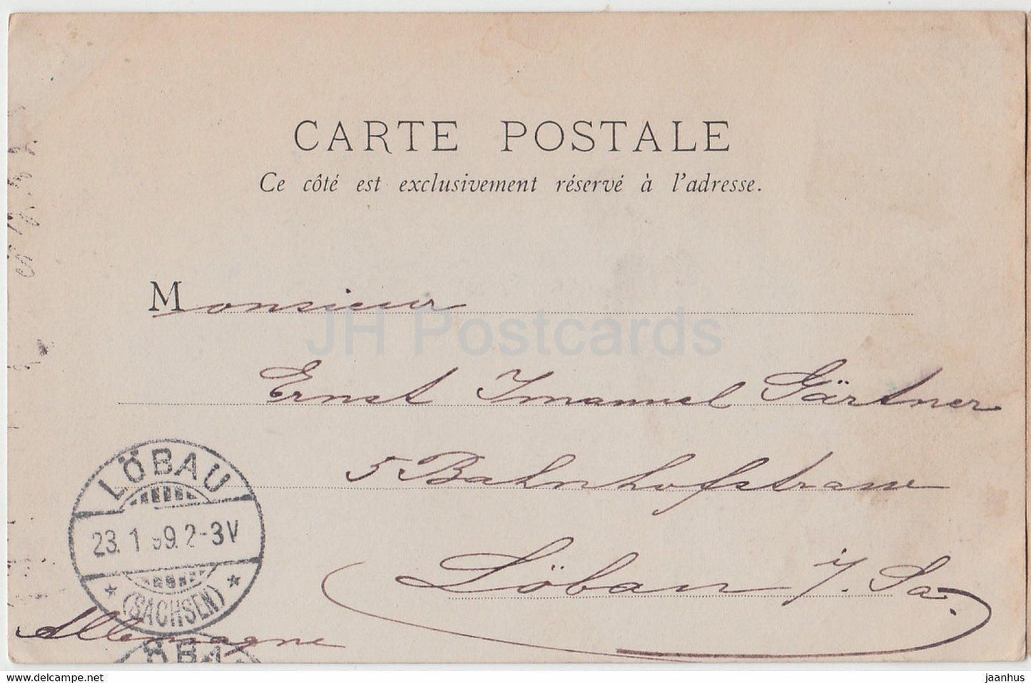 Paris - La Conciergerie - Palais de Justice - alte Postkarte - 1899 - Frankreich - gebraucht