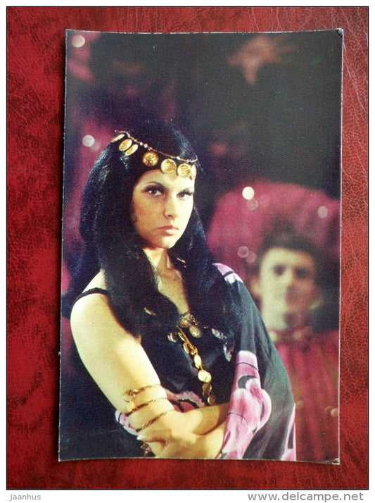 Lyudmila Maltseva in gypsy dance - show - performance - Leningrad Music Hall - 1975 - Russia USSR - unused - JH Postcards