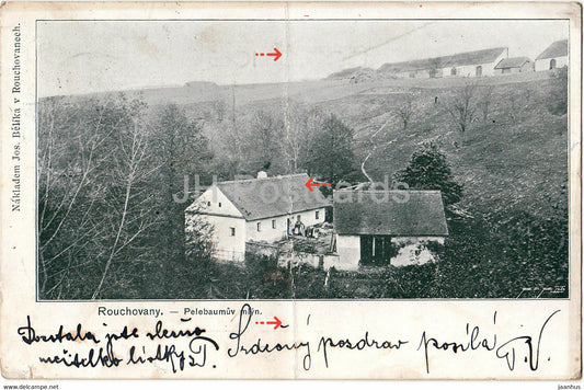 Rouchovany - Pepebaumuv mlyn - old postcard - Czech Republic - used - JH Postcards