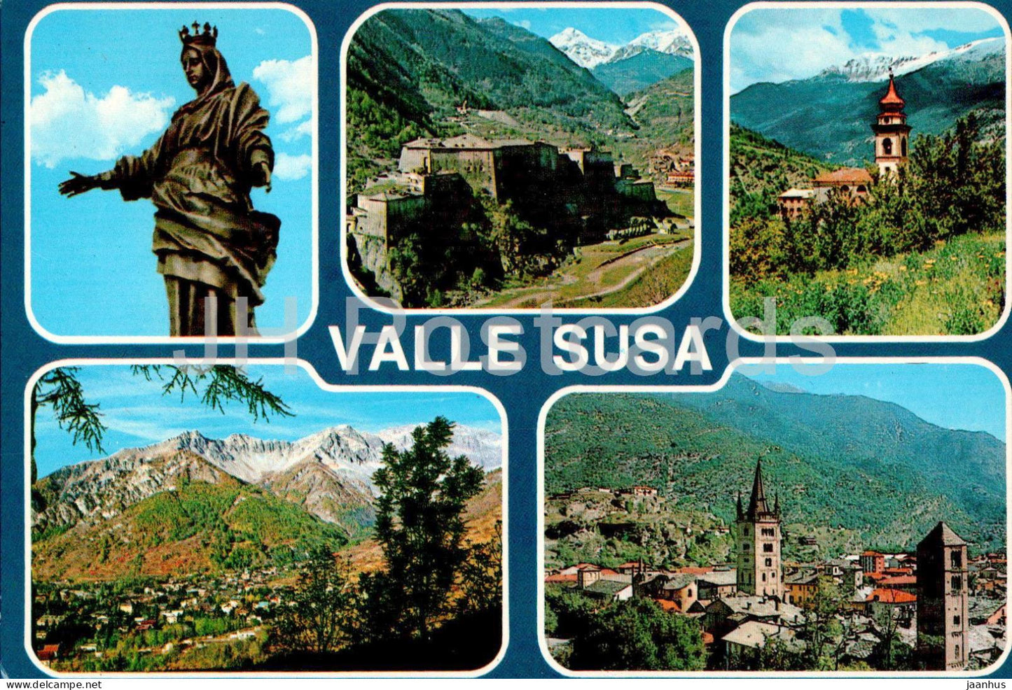 Valle di Susa - Madonna Rocciamelone - Exilles - Ulzio - Bardonecchia - Susa - multiview - 113 - Italy - unused - JH Postcards