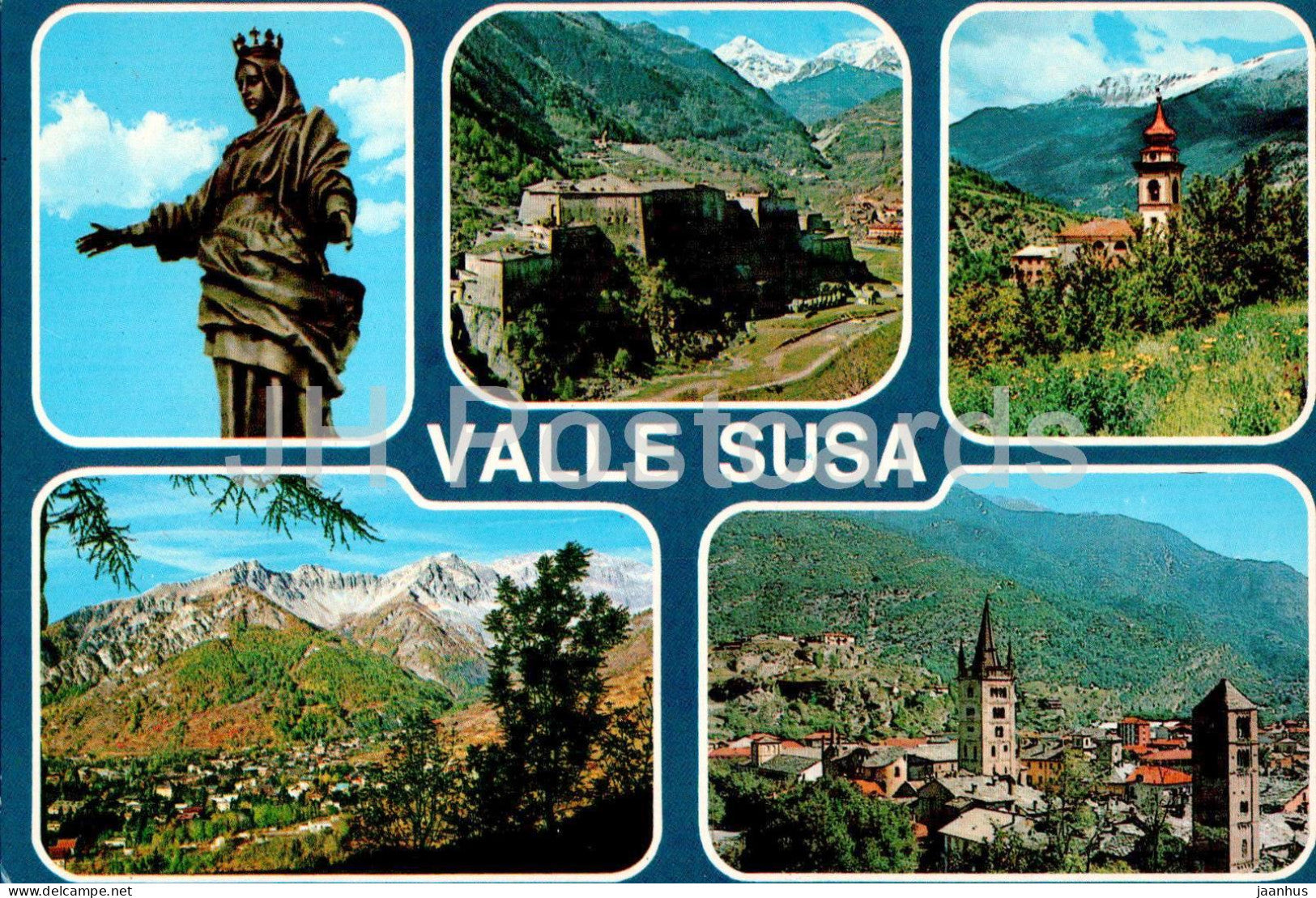 Valle di Susa - Madonna Rocciamelone - Exilles - Ulzio - Bardonecchia - Susa - multiview - 113 - Italy - unused - JH Postcards