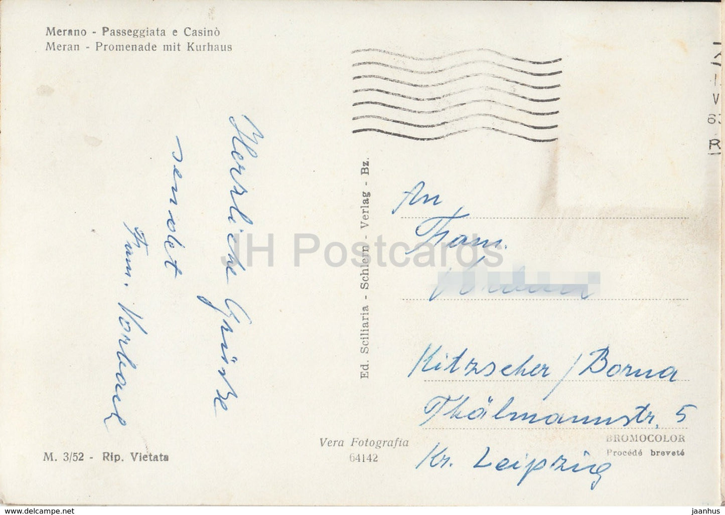 Merano - Passeggiata e Casino - Meran - Promenade mit Kurhaus - Italy - used