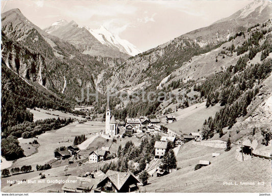 Heiligen Blut mit Grossglockner - old postcard - 1961 - Austria - used - JH Postcards