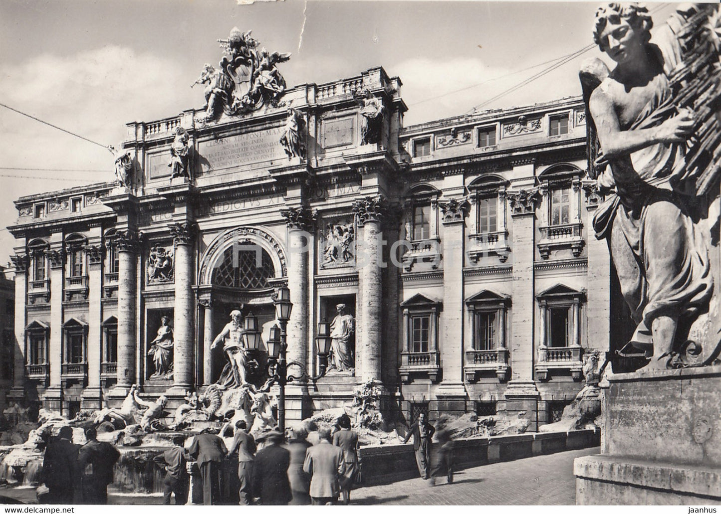 Roma - Rome - Fontana di Trevi - Trevi Fountain - old postcard - 1957 - Italy - used - JH Postcards