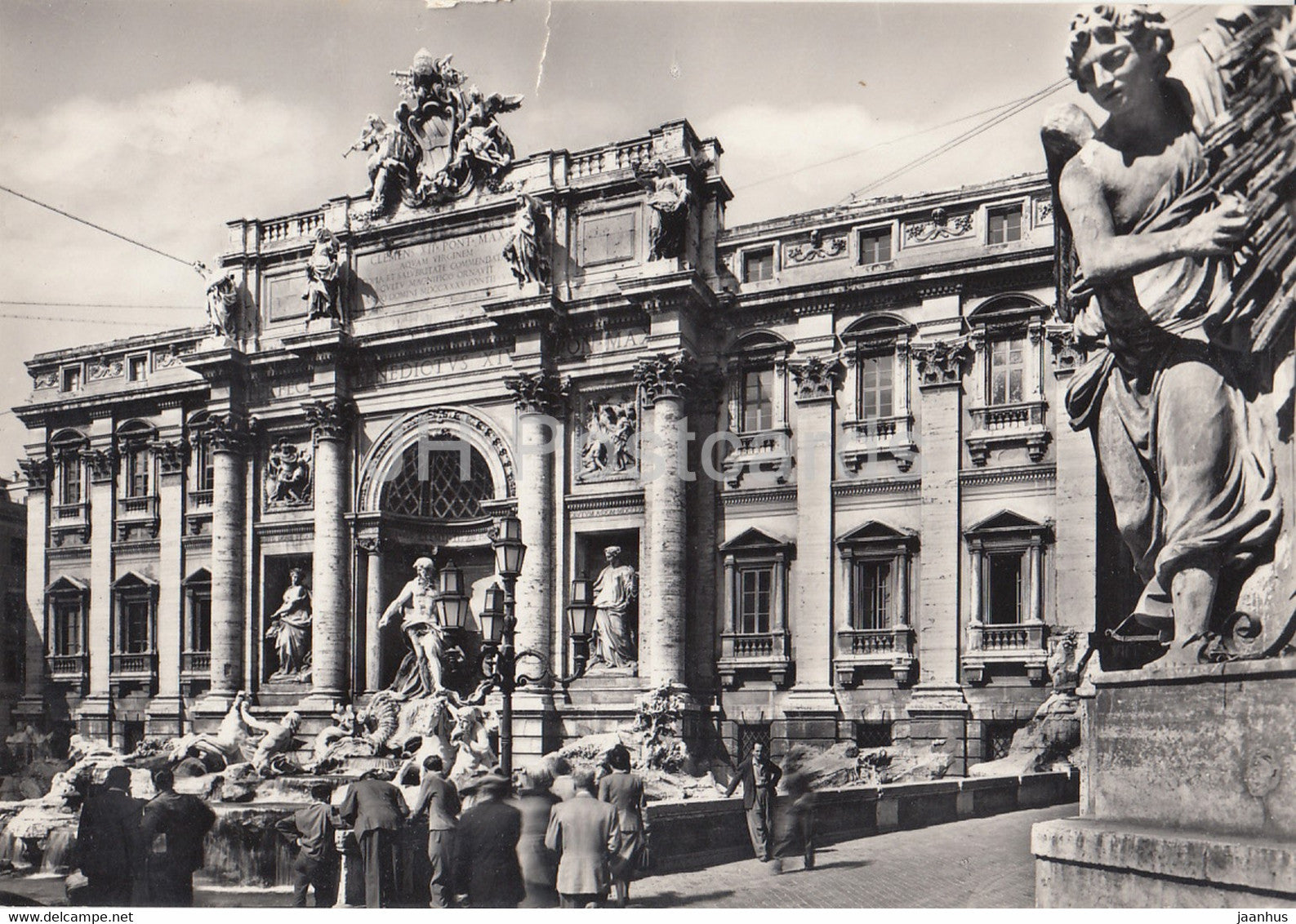 Roma - Rome - Fontana di Trevi - Trevi Fountain - old postcard - 1957 - Italy - used - JH Postcards