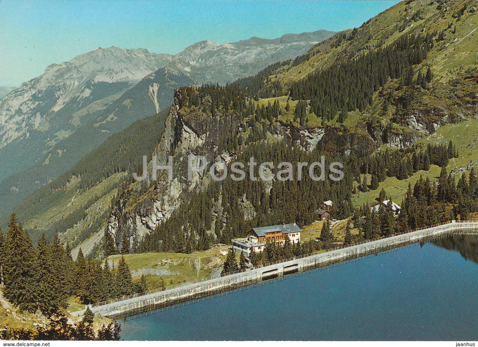 Stausee Garichte ob Schwanden - Berggasthaus Mettmen - 2235 - Switzerland - unused - JH Postcards