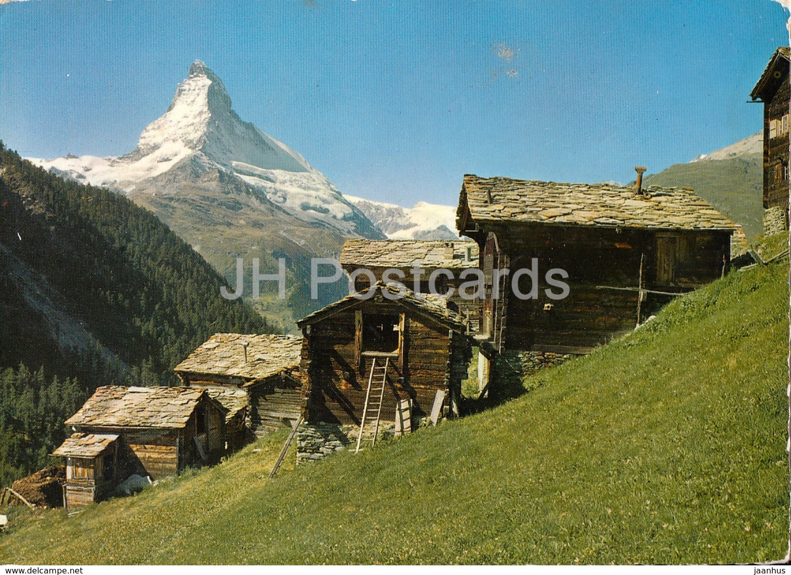 Zermatt - Bei Findelen mit Matterhorn 4476 m - 1960 - Switzerland - used - JH Postcards