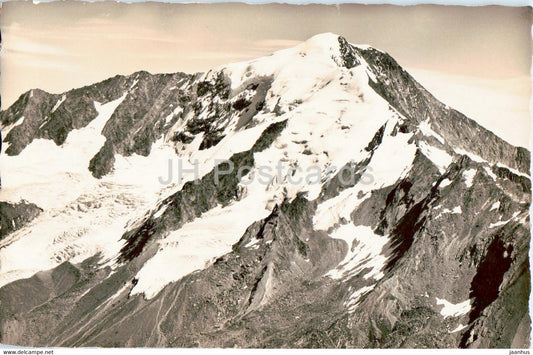 Saas Tal - Das Weissmies - 6552 - old postcard - Switzerland - unused - JH Postcards