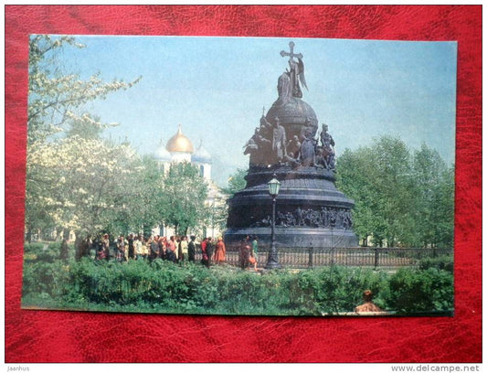 Novgorod - The Millennium of Russia Memorial. sculptor Mikeshin. 1862 - Russia - USSR - unused - JH Postcards