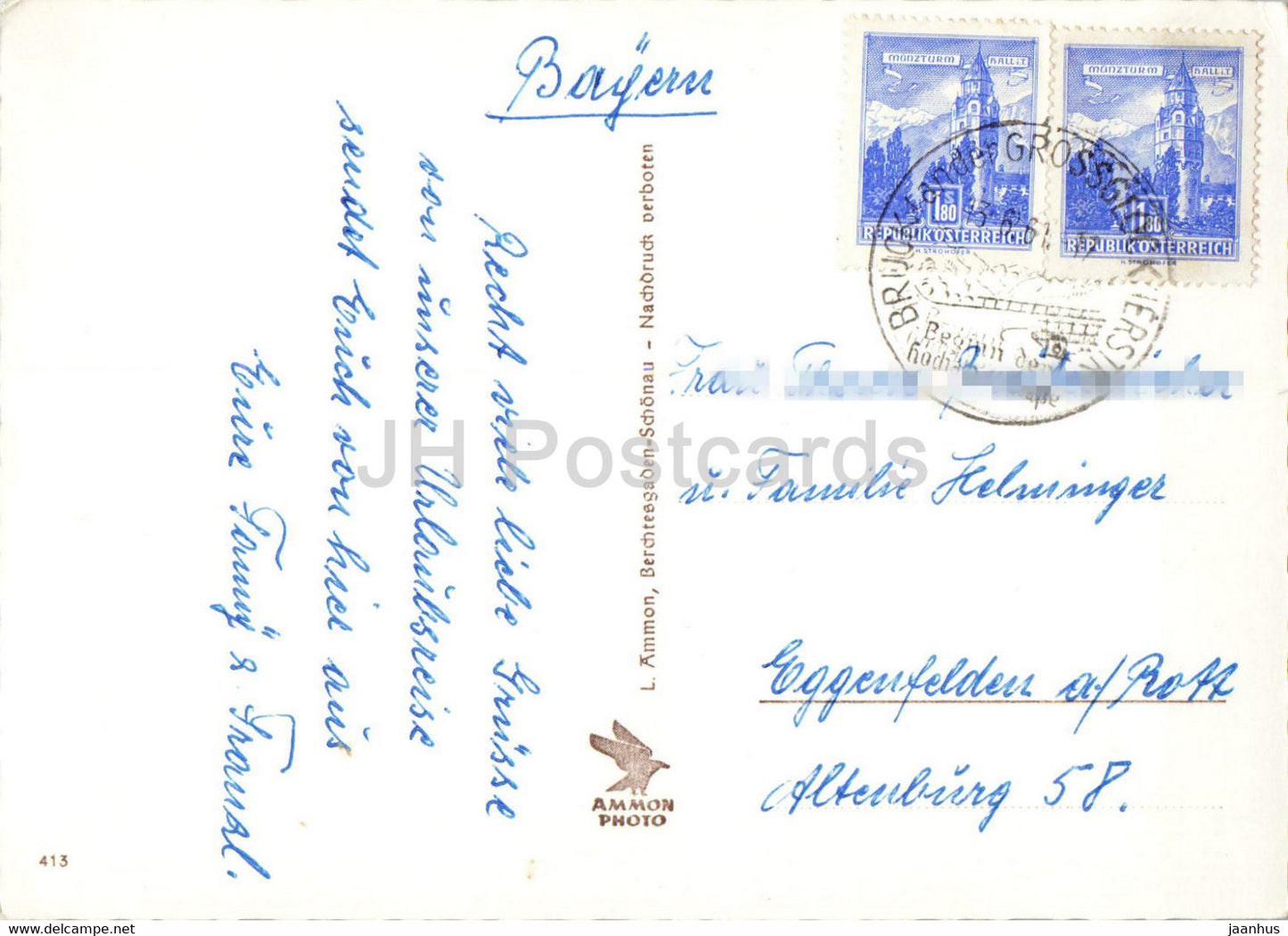Heiligen Blut mit Grossglockner - old postcard - 1961 - Austria - used