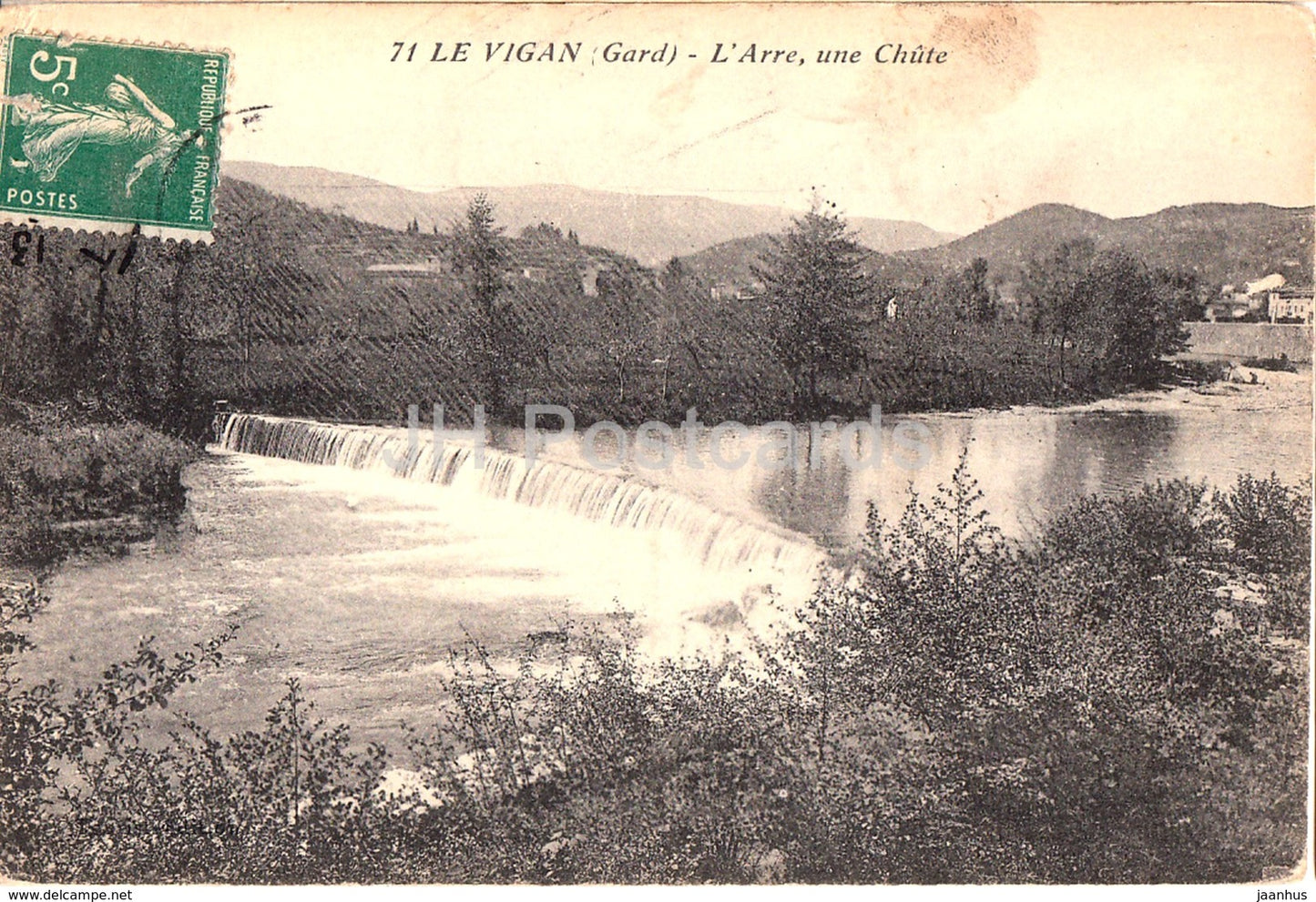 Le Vigan - L'Arre une Chute - 71 - old postcard - France - used - JH Postcards