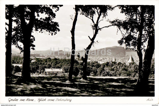 Goslar am Harz - Blick vom Petersberg - old postcard - 1954 - Germany - used - JH Postcards