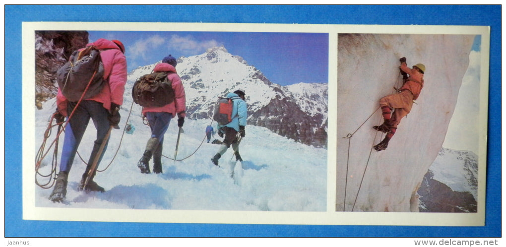 Mountaneering - alpinism - 1980 - Russia USSR - unused - JH Postcards