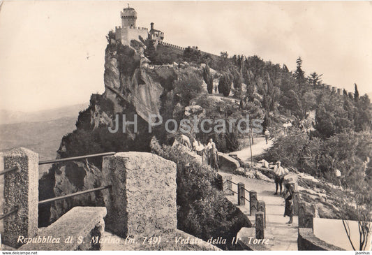 Repubblica San Marino - San Marino - 749 m - Veduta della II Torre - San Marino - used - JH Postcards