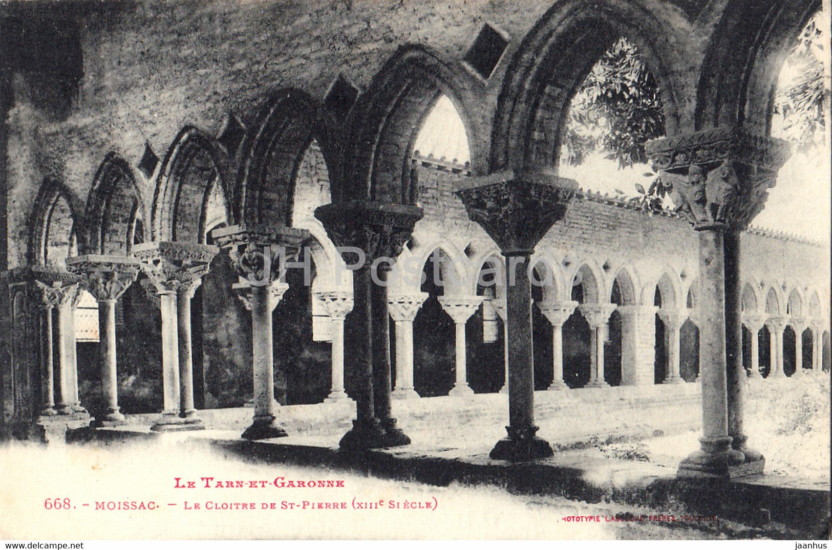 Le Tarn et Garonne - Le Clocher de St Pierre - 1 - 668 - old postcard - France - used - JH Postcards