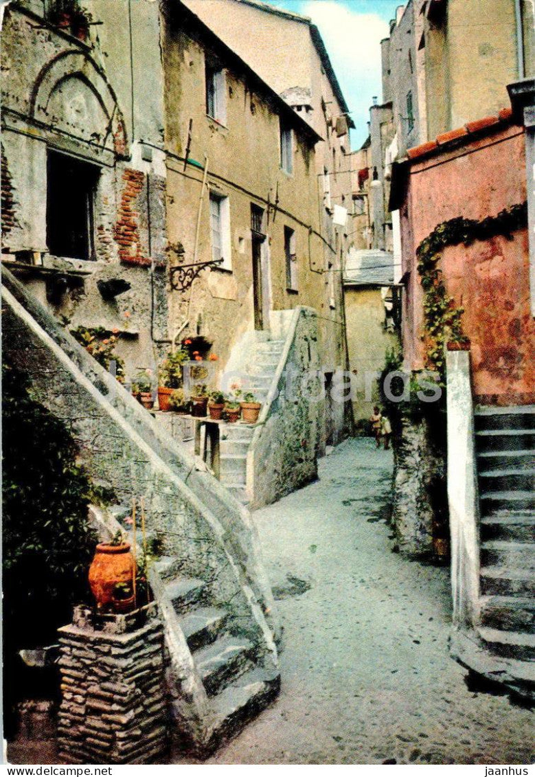 Liguria Caratteristica - typical liguria - old streets - 1967 - Italy - used - JH Postcards