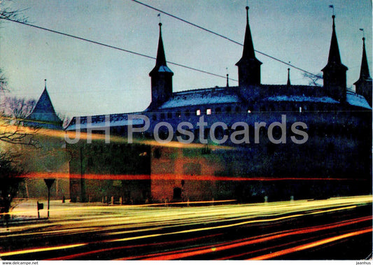 Krakow - Barbakan - evening view - Poland - unused - JH Postcards