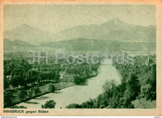 Innsbruck gegen Suden - 66 - old postcard - Austria - used - JH Postcards