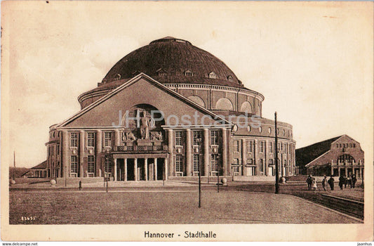 Hannover - Stadthalle - 1921 - old postcard - Germany - used - JH Postcards
