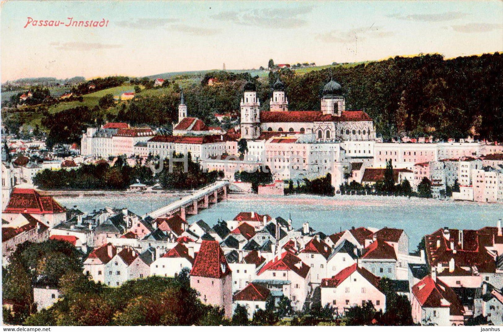 Passau - Innstadt - 5 - old postcard - Germany - used - JH Postcards