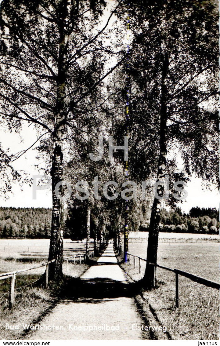 Bad Worishofen - Kneippheilbad - Elsterweg - 1965 - Germany - used - JH Postcards