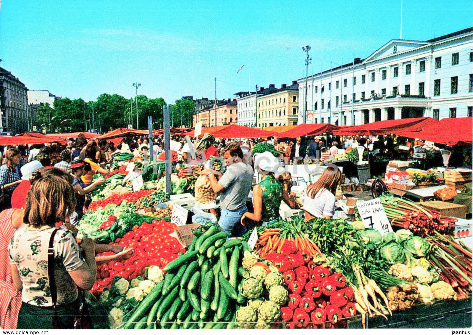Helsinki - Helsingfors - Market Place - Salutorget - Finland - unused - JH Postcards