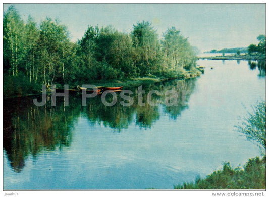 Silence - river - 1964 - Russia USSR - unused - JH Postcards