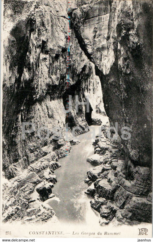Constantine - Les Gorges du Rummel - 275 - old postcard - 1922 - Algeria - used - JH Postcards