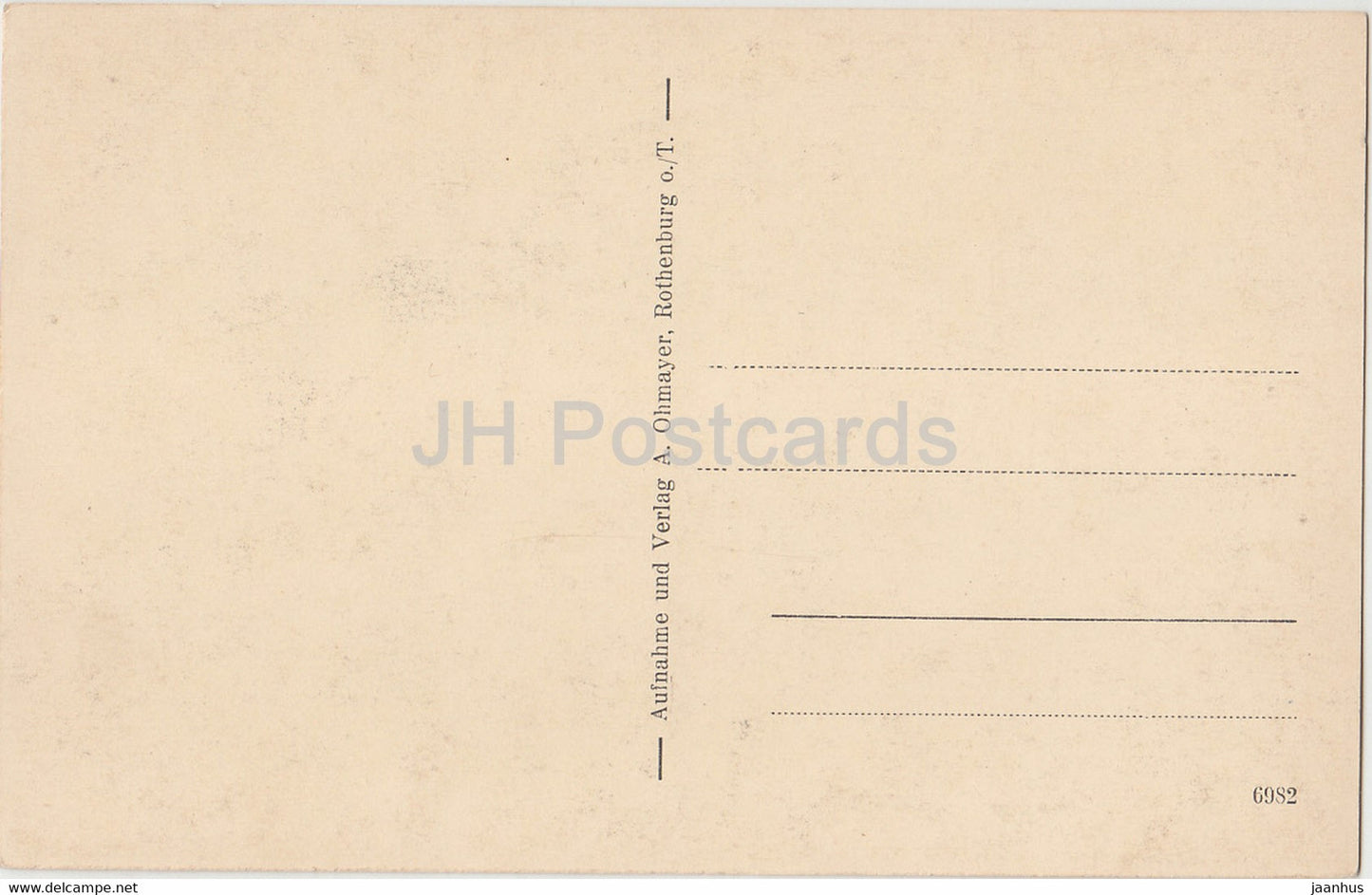 Rothenburg od Tauber - St. Georgs Brunnen - alte Postkarte - Deutschland - unbenutzt