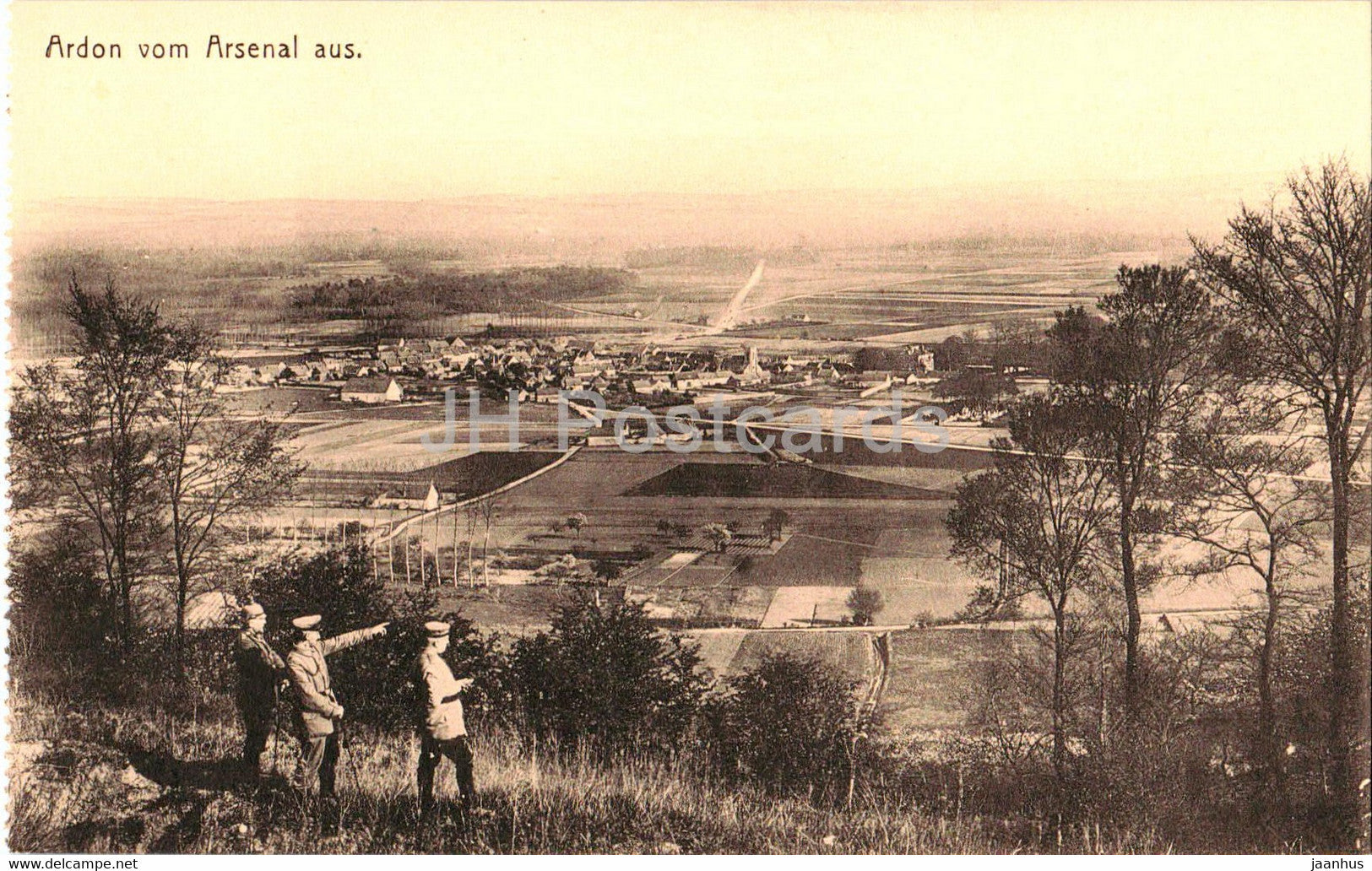 Ardon vom Arsenal aus - military - old postcard - Belgium - unused - JH Postcards