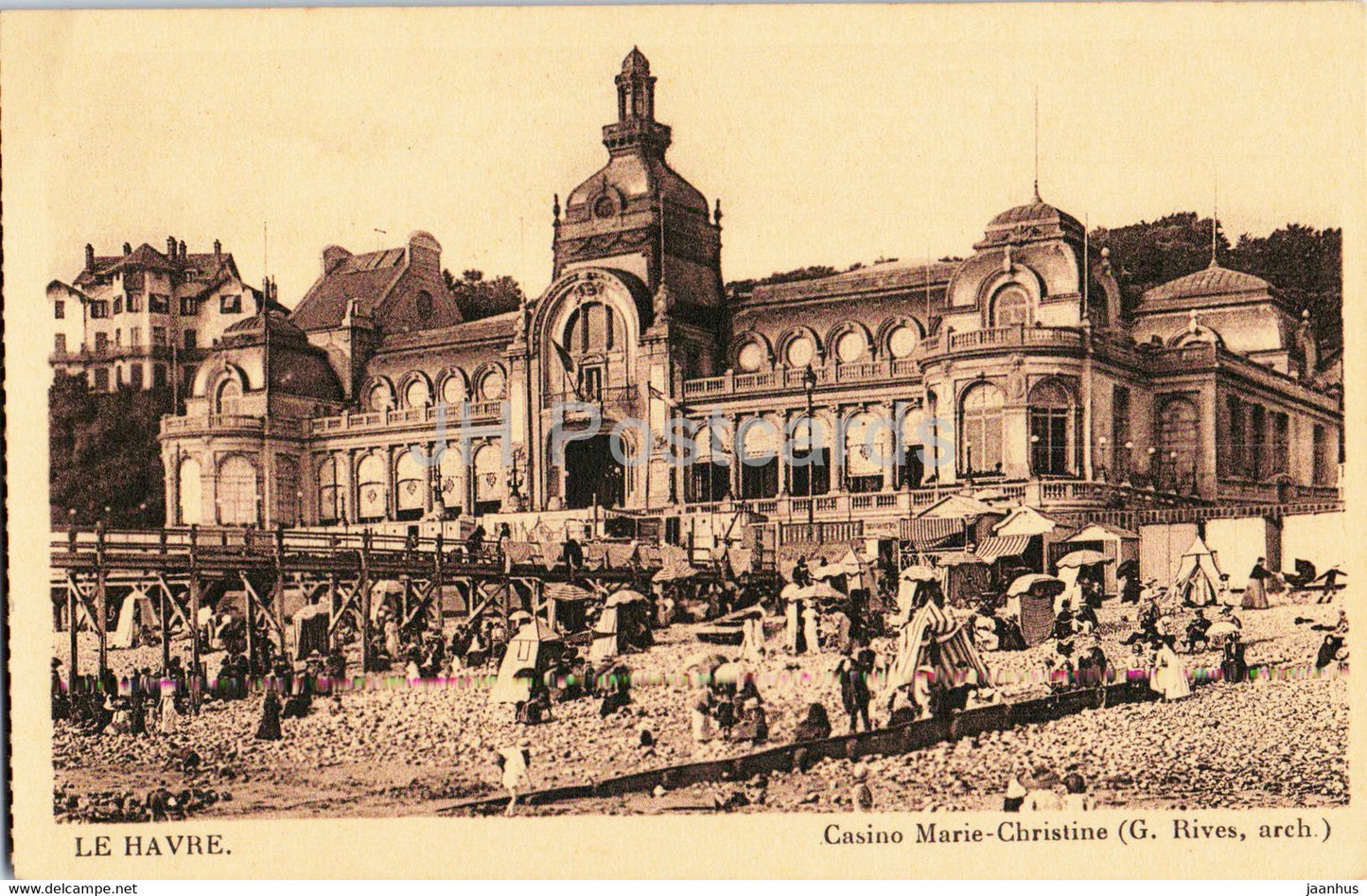 Le Havre - Casino Marie Christine - G. Rives arch. - old postcard - France - unused - JH Postcards
