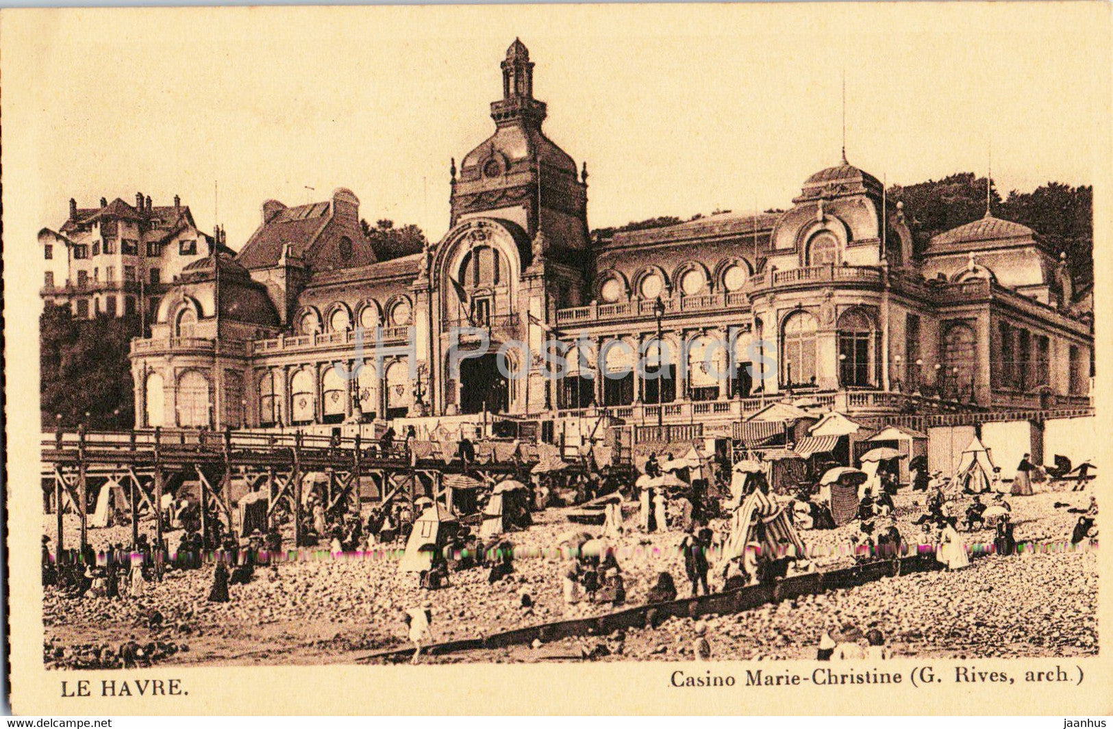 Le Havre - Casino Marie Christine - G. Rives arch. - old postcard - France - unused - JH Postcards
