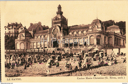 Le Havre - Casino Marie Christine - G. Rives arch. - old postcard - France - unused - JH Postcards