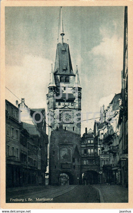 Freiburg i Br - Martinstor - old postcard - Germany - unused - JH Postcards