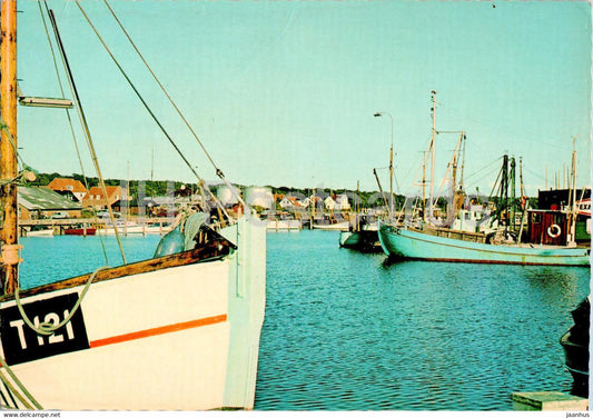 Nykobing - Havnen - Harbour - port - boat - ship - 1973 - Denmark - used - JH Postcards