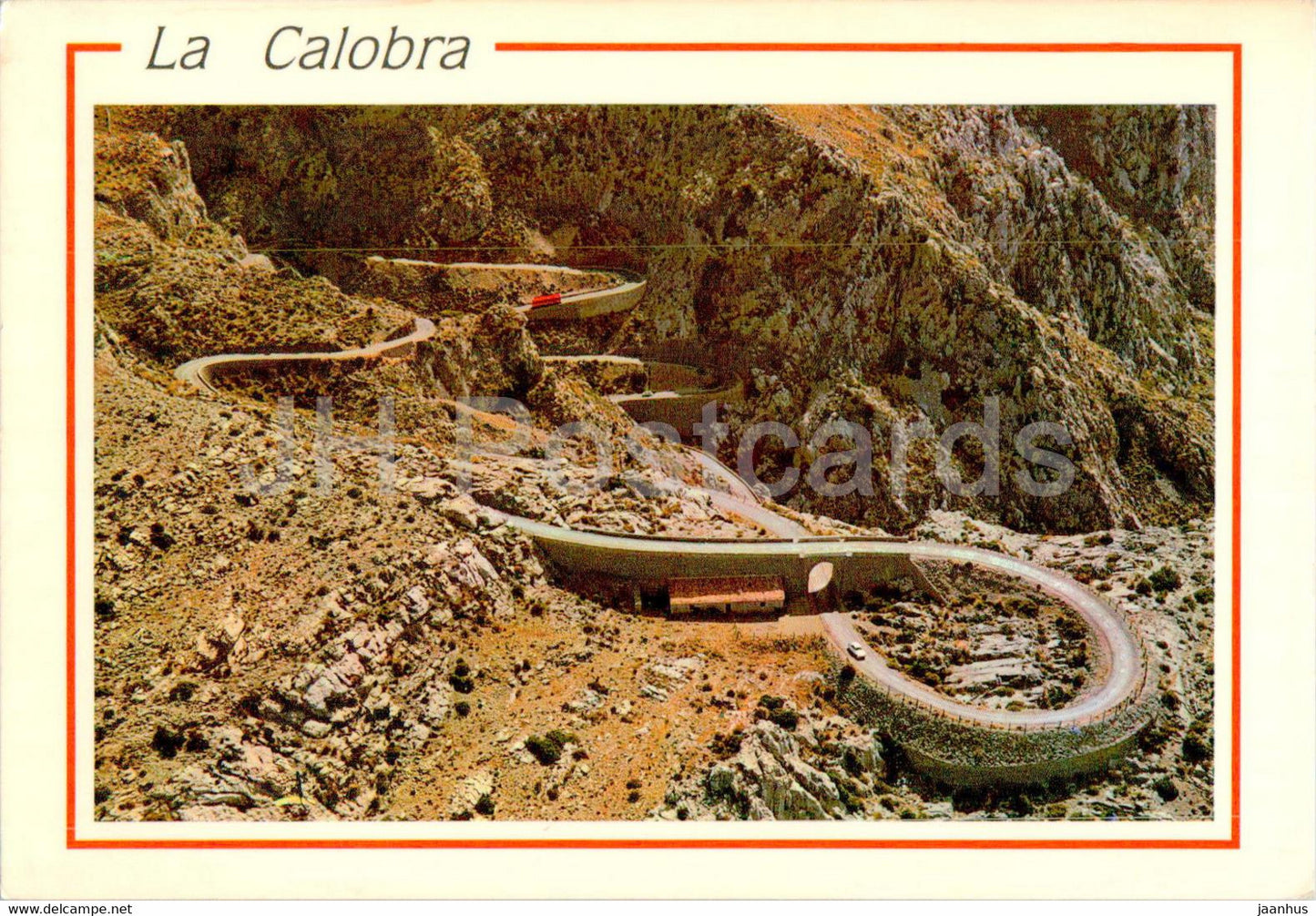 La Calobra - Detalle de su carretera - Vista Aerea - Mallorca - 2505 - Spain - unused - JH Postcards