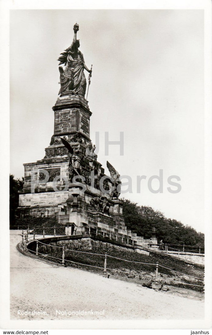 Rudesheim - Nationaldenkmal - monument - Germany - unused - JH Postcards