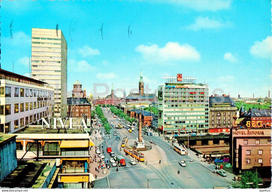 Copenhagen - Kobenhavn - Vesterbro passage - tram - hotel Astoria - 989/1 - Denmark - used - JH Postcards
