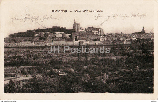 Avignon - Vue d'Ensemble - old postcard - 1926 - France - used - JH Postcards