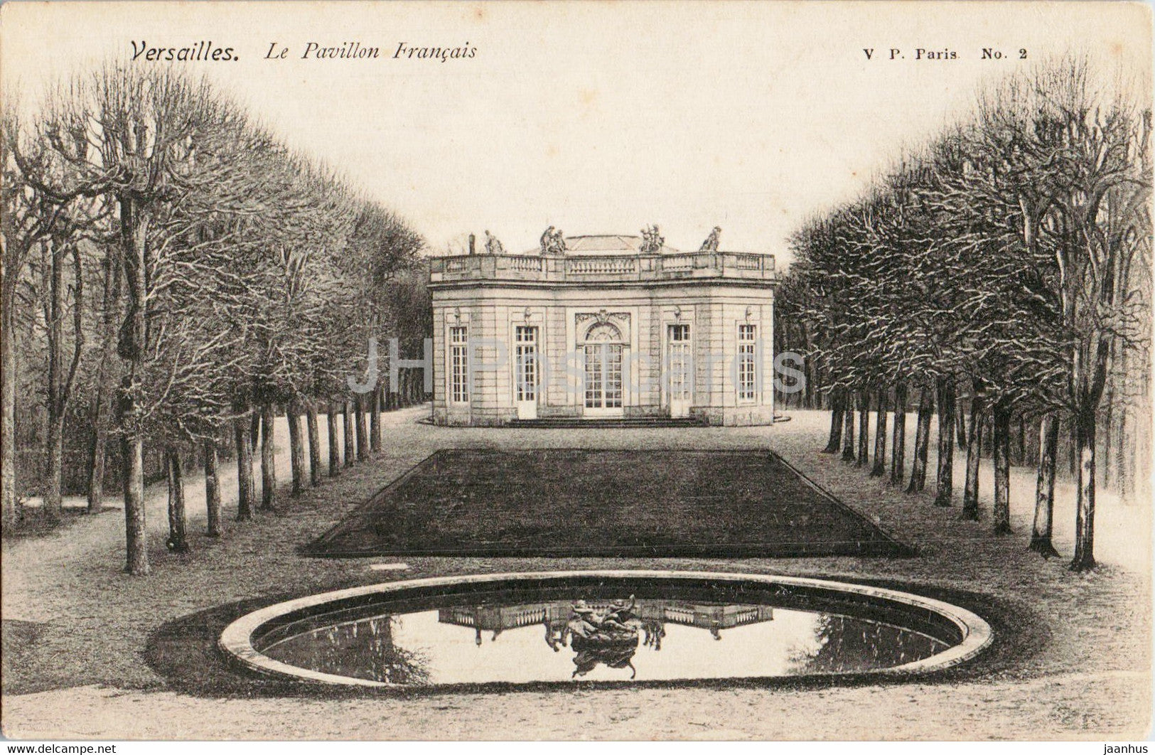 Versailles - Le Pavillon Francais - 2 - old postcard - France - unused - JH Postcards