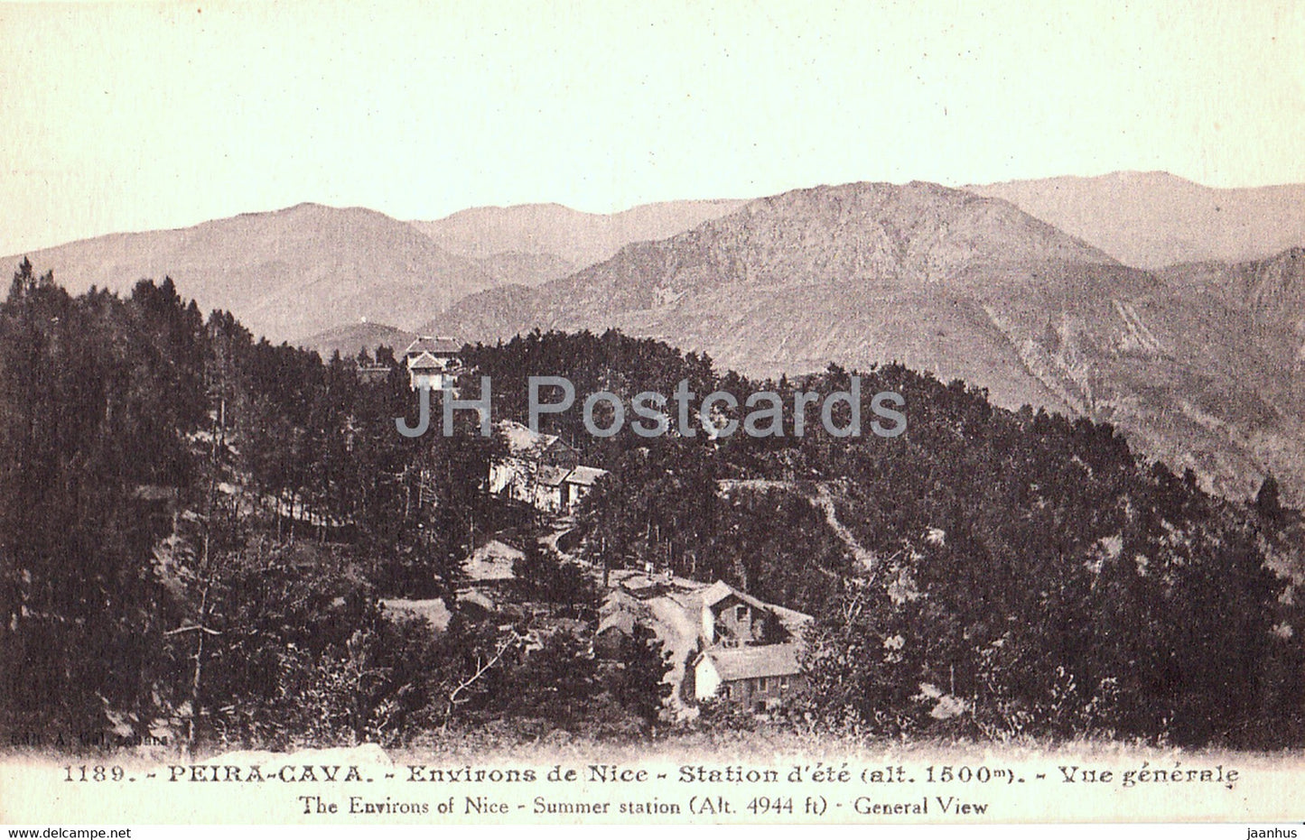 Peira Cava - Environs de Nice - Station d'ete - Vue Generale - 1189 - old postcard - France - unused - JH Postcards