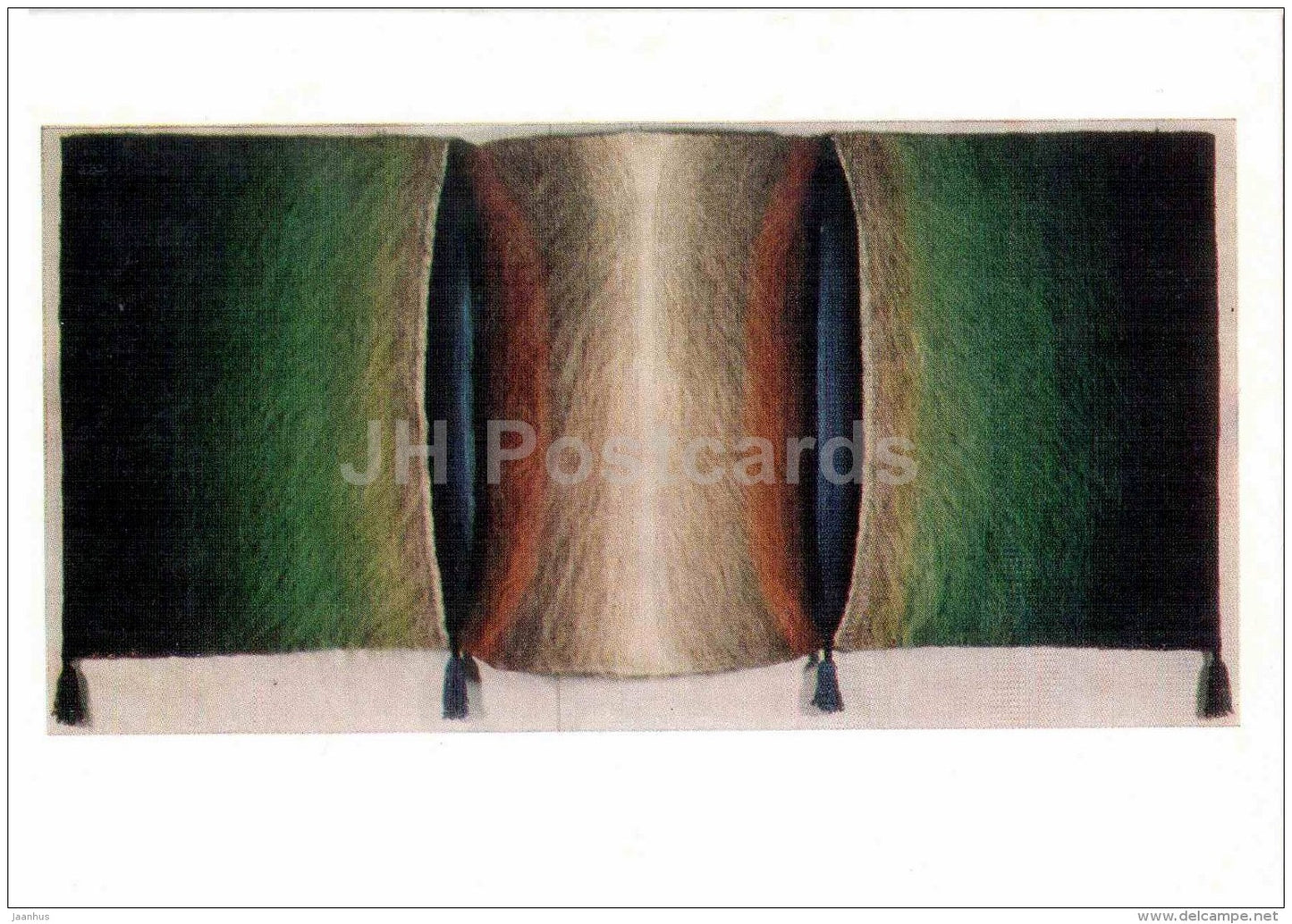 tapestry by M. Babyanskene-Levitan - Gust , 1975 - arras - Lithuanian Gobelain - Lithuania - 1977 - unused - JH Postcards