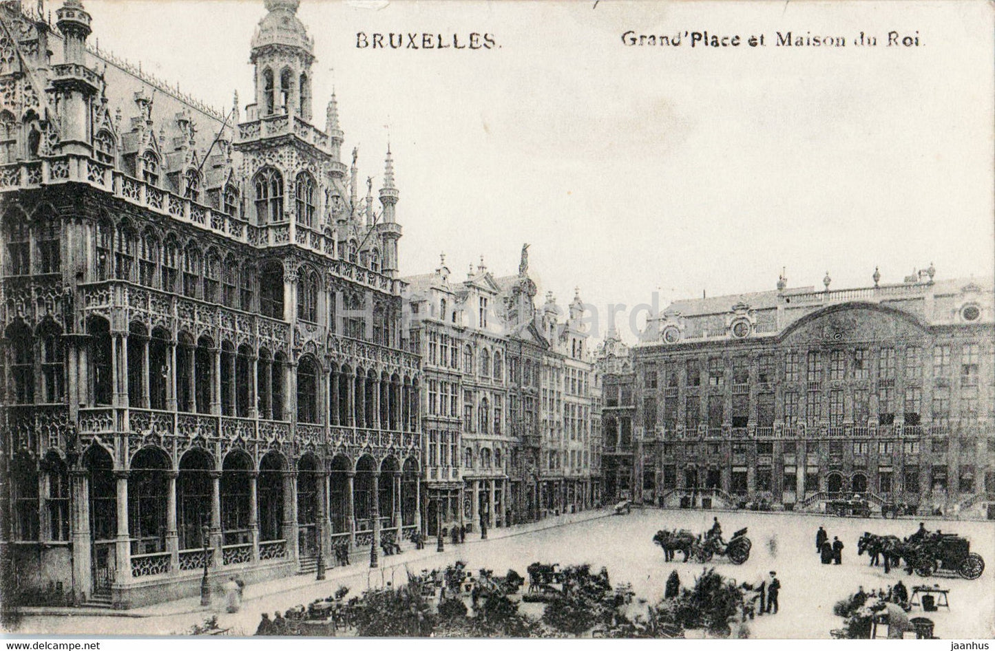 Bruxelles - Brussels - Grand Place et Maison du Roi - old postcard - 1914 - Belgium - used - JH Postcards